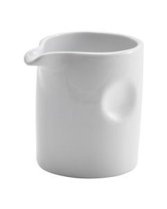 Genware Porcelain Pinched Solid Milk Jug 8.5cl/3oz