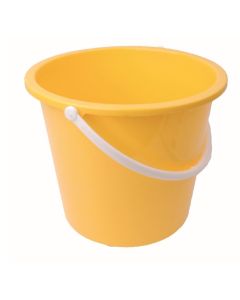 Plastic Bucket Yellow 10Ltr