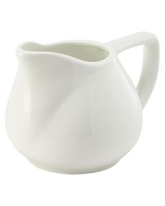 Genware Porcelain Contemporary Milk Jug 14cl/5oz