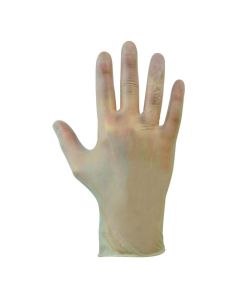 Vinyl Gloves - Clear - Powdered - Large