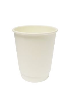 Double Wall Hot Cup - 8oz - White