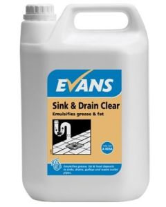 Evans Sink & Drain Clear 2.5ltr