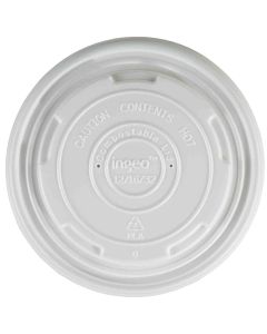 Compostable Soup Container Lids - Fits 12oz & 16oz