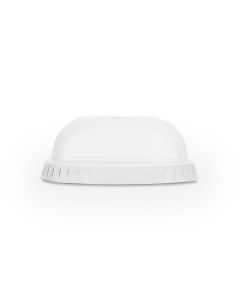 Vegware 76mm PLA dome lid, straw slot (fits slim cup)