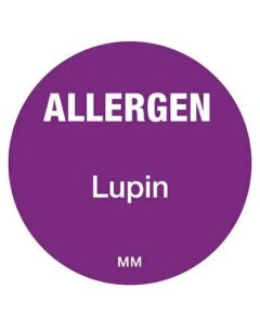 Removable Allergen Label - Lupin