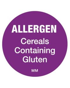 Removable Allergen Labels -Cereal