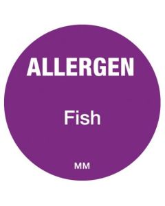 Removable Allergen Label - Fish