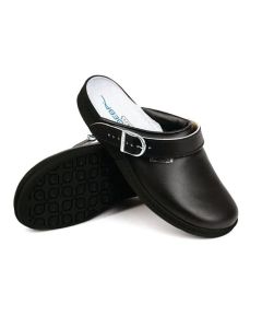 Leather Clogs Size 46 - Black