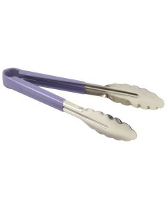 Genware Colour Coded St/St. Tong 23cm Purple
