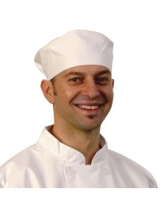 chefs skull cap - White