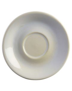 Terra Stoneware Rustic White Saucer 15cm