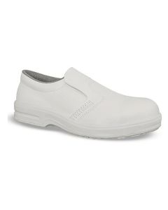 Slip on safety shoe - white