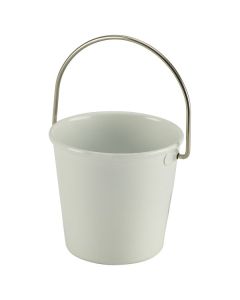 Stainless Steel Miniature Bucket 4.5cm Dia White