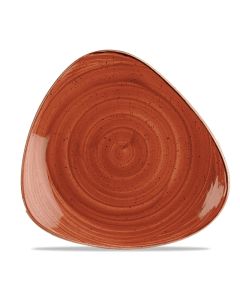 Stonecast Orange Triangle Plate 26.5cm 10 1/2"