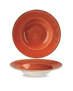 Stonecast Orange Wide Rim Bowl 28cm 11" 46.8cl 16.5oz