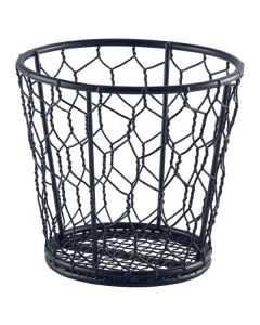 Black Wire Basket 12cm Dia