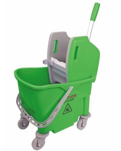 25L Buffalo Kentucky Mop Castor Bucket & Wringer - Green