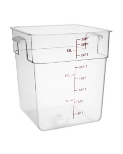Polycarbonate Square Storage Container 15ltr