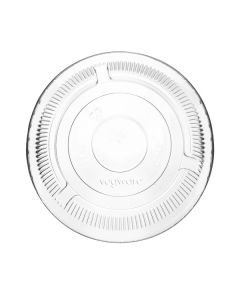 Vegware 96mm PLA flat lid, no hole
